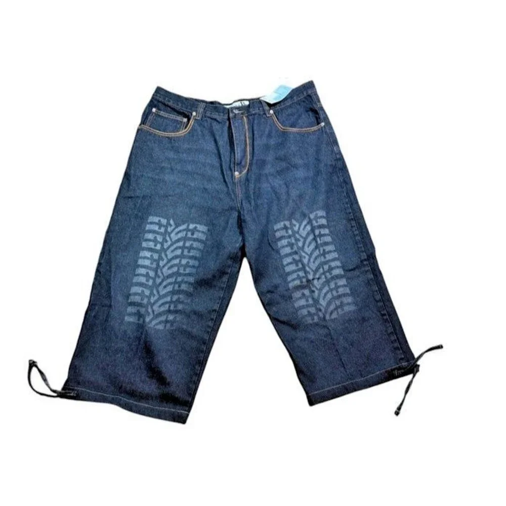 GodBody Jeans Mens Size 42 Baggy Loose Fit Y2K Streetwear Skater 23